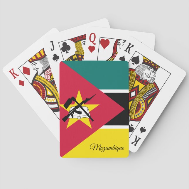 Juegos de Bandera de Mozambique, cartas de juego d (Reverso)