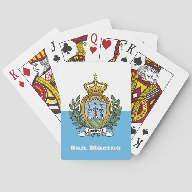 Juegos de Bandera de San Marino, Cartas de Jugar d (Reverso)