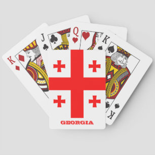 Juegos de Bandera Georgiana, cartas de juego de Ge