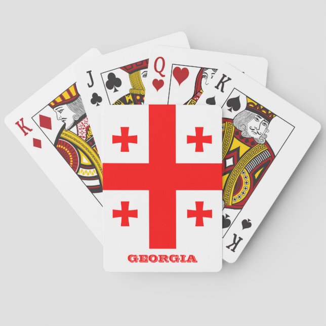 Juegos de Bandera Georgiana, cartas de juego de Ge (Reverso)