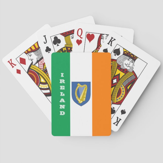 Juegos de Bandera Irlandesa, cartas de juego de Ir (Reverso)