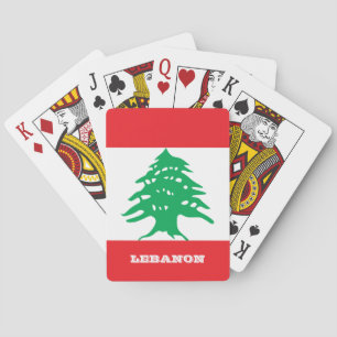 Juegos de Bandera Libanesa, cartas de juego en el 
