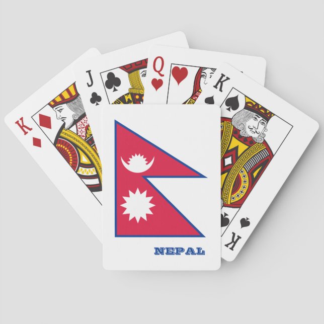Juegos de Bandera Nepalí, cartas de juego en Nepal (Reverso)