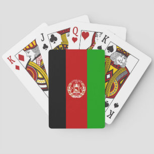 Juegos de banderas afganas, cartas de juego de Afg