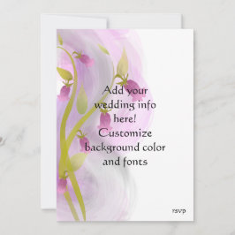 Juegos de boda con lavado de acuarela - Flores ros