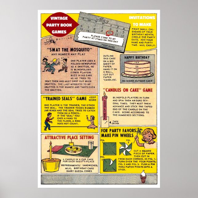 Juegos de Fiesta de época - Impresión de arte (Frente)