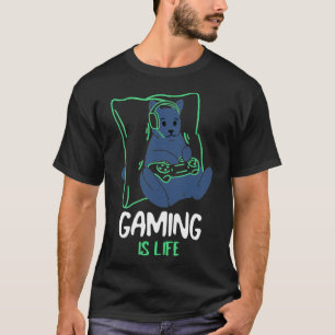 Juegos de Gato es una camiseta de juego de vida