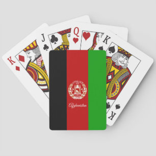 Juegos de la Bandera Afgana, cartas de juego en Af