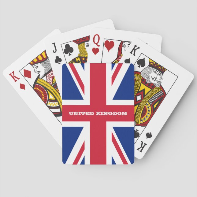 Juegos de la Bandera Británica, cartas de juego de (Reverso)