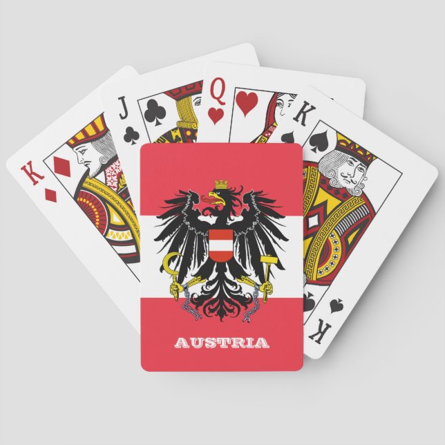 Juegos de la Bandera de Austria, cartas de juego d (Reverso)