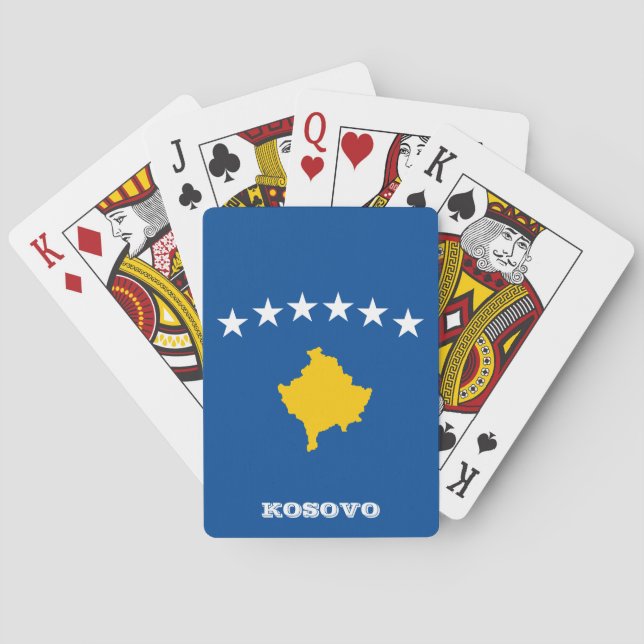 Juegos de la Bandera de Kosovo, cartas de juego de (Reverso)