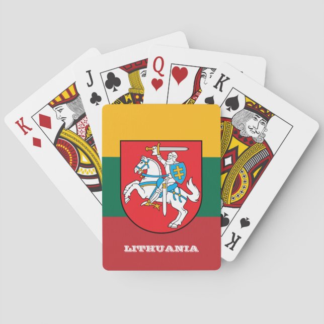 Juegos de la Bandera de Lituania, cartas de juego  (Reverso)