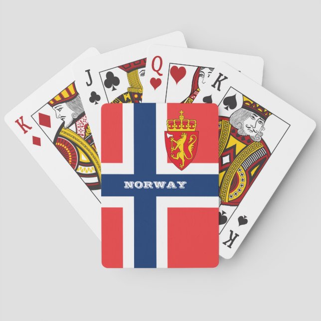 Juegos de la Bandera de Noruega, cartas de juego d (Reverso)