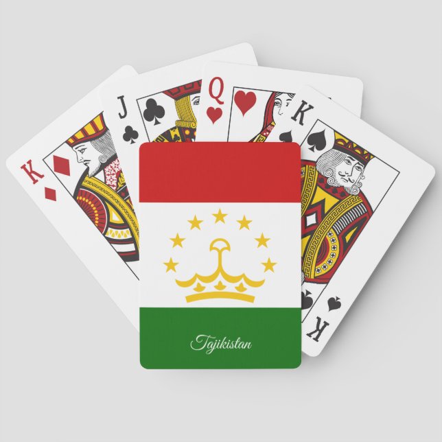 Juegos de la bandera de Tayikistán, cartas de juga (Reverso)