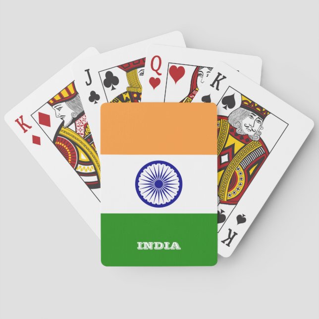Juegos de la Bandera India, cartas de juego para I (Reverso)