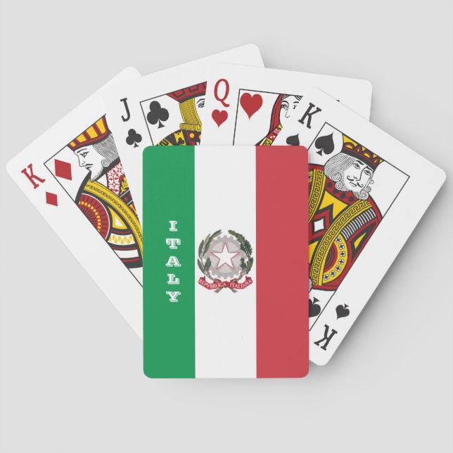 Juegos de la Bandera Italiana, Cartas de Juego de  (Reverso)