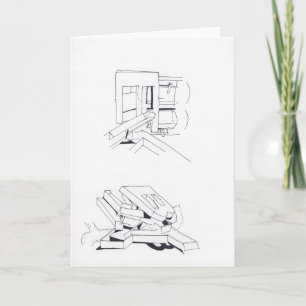 Juegos de la construcción con cartas Tarjeta de di