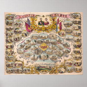 Juegos de mesa de vintage - Impresión artística