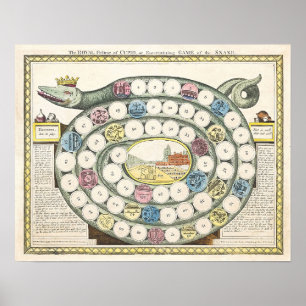 Juegos de mesa de vintage - Impresión artística