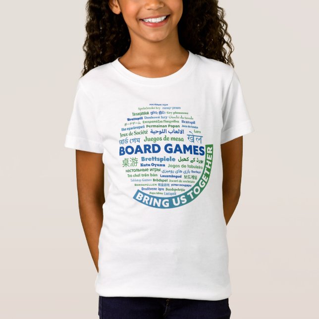 Juegos de mesa nos unen a la camiseta de los Chica (Anverso)