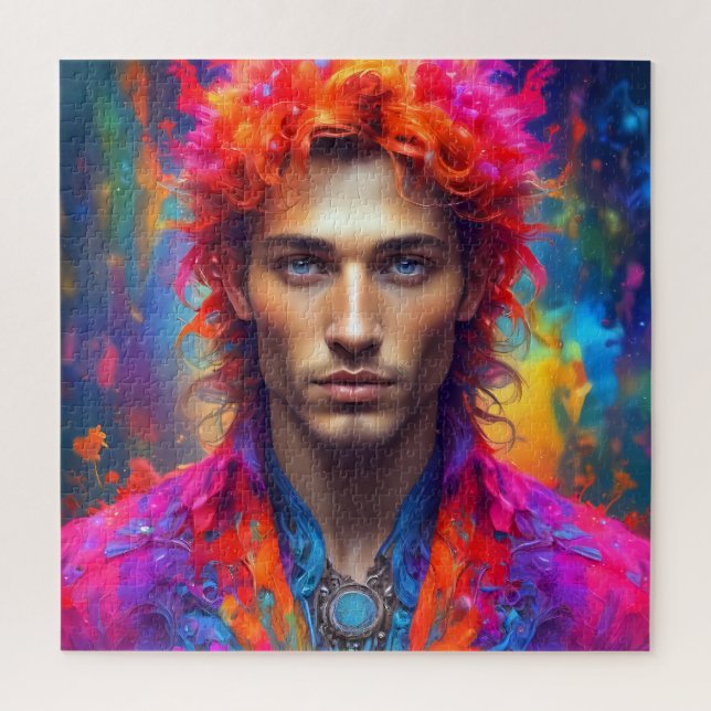 Juegos de rompecabezas de un retrato masculino (Vertical)