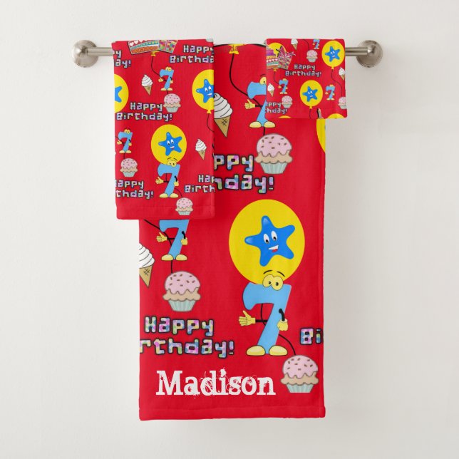 Juegos de toallas, #7 Feliz sétimo cumpleaños (In situ)