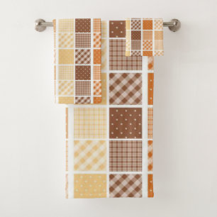 Juegos de toallas de baño beige Naranja Brown
