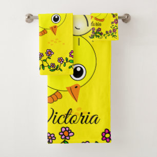 Juegos de toallas de baño con flores de sol amari
