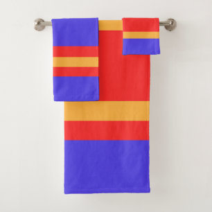 Juegos de Toallas de Baño de Colores Primarios