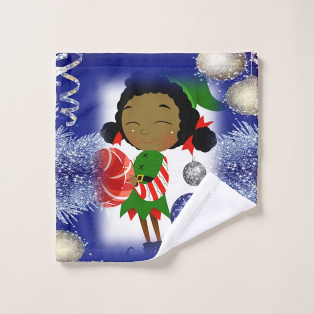 Juegos de toallas de baño de Navidad, Elfo (Toallita)