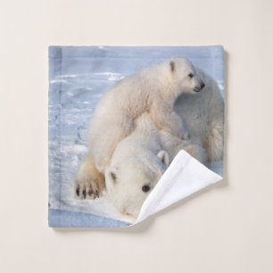 Juegos de toallas de baño de oso polar