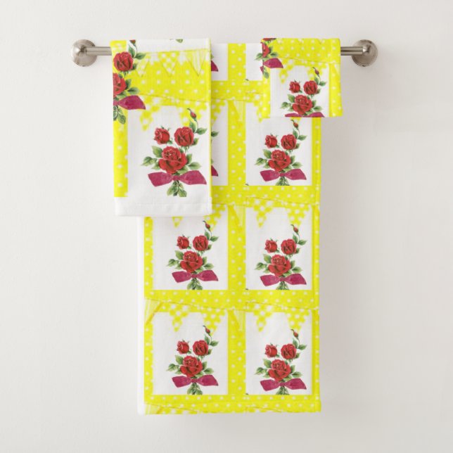 Juegos de Toallas de Baño Florales (In situ)