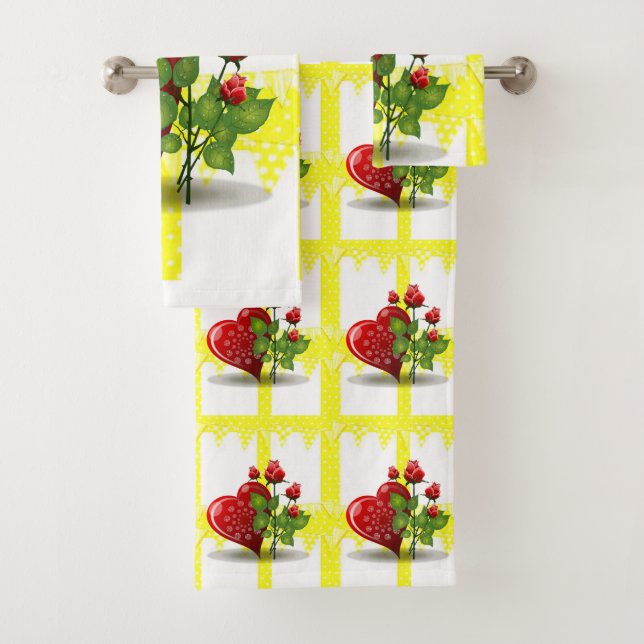 Juegos de Toallas de Baño Florales (In situ)