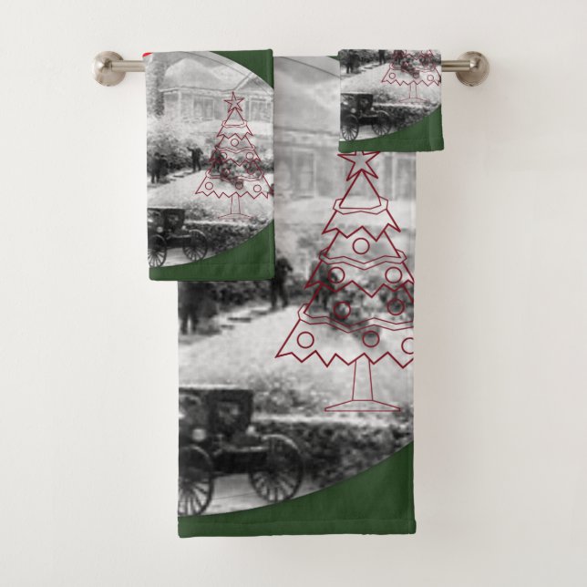Juegos de toallas de baño Navidad (In situ)