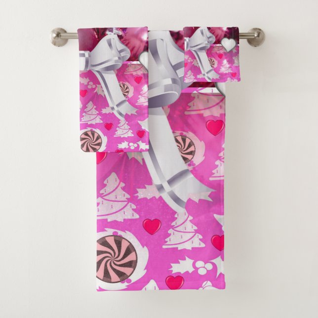 Juegos de toallas de baño para navidades (In situ)