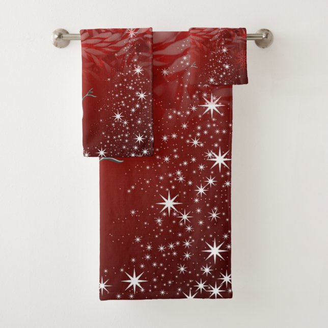 Juegos de toallas de baño para navidades (In situ)