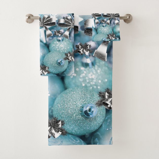 Juegos de toallas de baño para navidades (In situ)