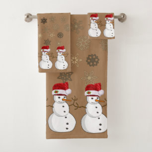 Juegos de toallas de baño para navidades, hombre d