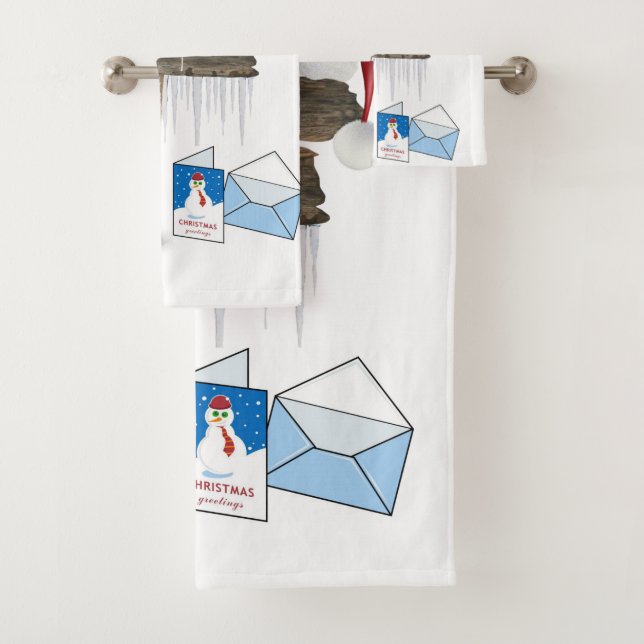 Juegos de toallas de baño para navidades, hombre d (In situ)