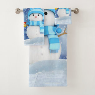 Juegos de toallas de baño para navidades, hombre d