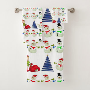 Juegos de toallas de baño para navidades, hombre d