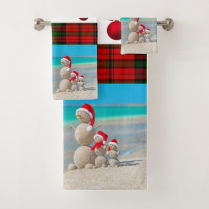 Juegos de toallas de baño para navidades, hombre d