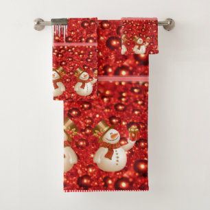 Juegos de toallas de baño para navidades, hombre d