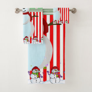 Juegos de toallas de baño para navidades, hombre d