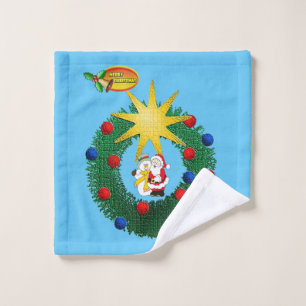 Juegos de toallas de baño para navidades, hombre d