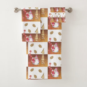 Juegos de toallas de baño para navidades, hombre d