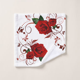 Juegos de toallas de baño Red Rose