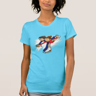 Juegos del invierno - camiseta del patinaje