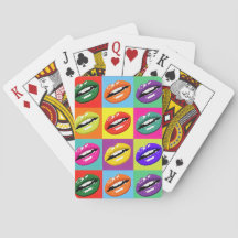 Juegues abstractos retro con cartas