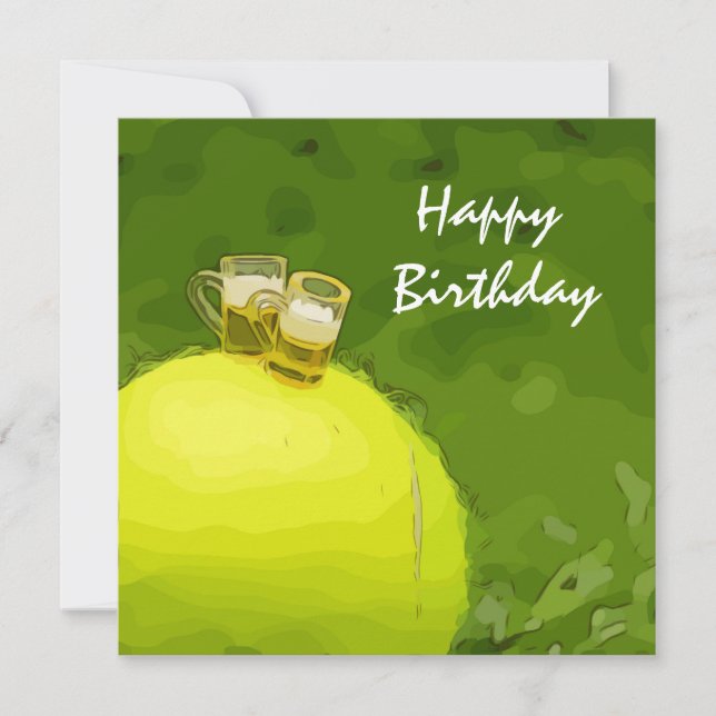 Jueves de tenis con bola y vaso de cerveza (Anverso)